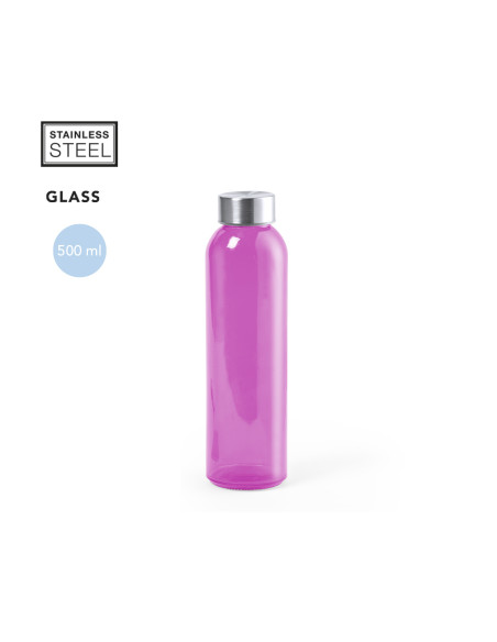 Bidón Personalizado de Cristal 500ml Acabado transparente