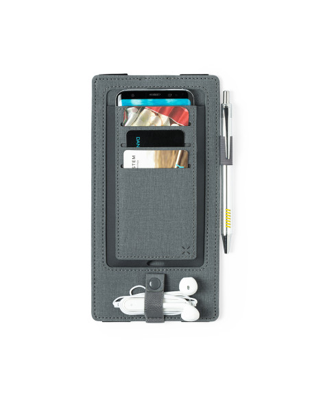 Organizador cargador inalámbrico personalizado en Polipiel.