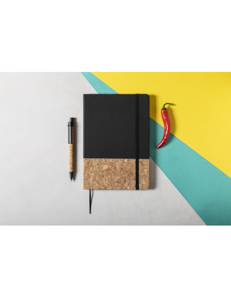 Bloc de Notas Ecológico Personalizado, Corcho Natural y Polipiel