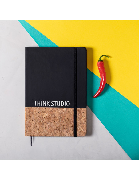 Bloc de Notas Ecológico Personalizado, Corcho Natural y Polipiel