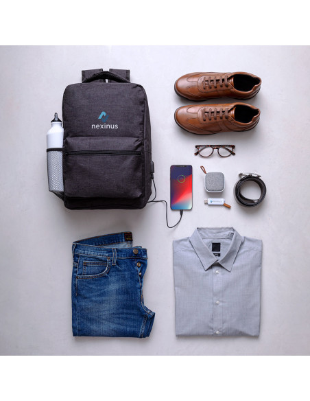 Mochila para Publicidad en Poliéster 300D, Bolsillo Antirrobo