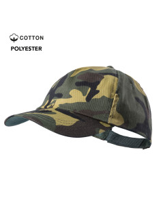 Gorra Personalizada 5 paneles, 100% algodón camuflaje. 2