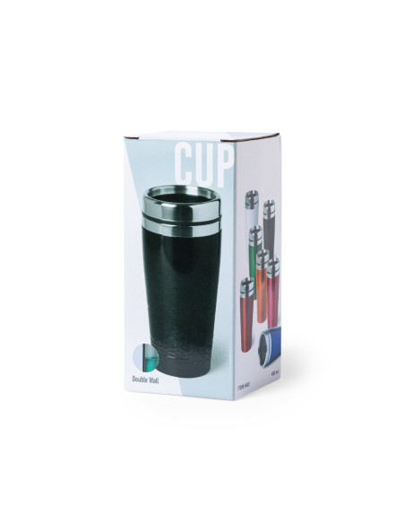 Vaso Termo Acero Inox personalizable, 450ml, doble cobertura.