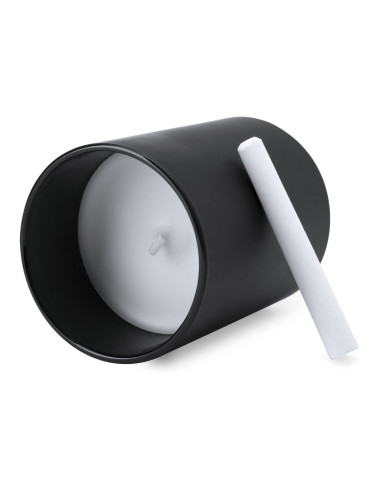 Vela personalizada ECO en vainilla, tarro pizarra.