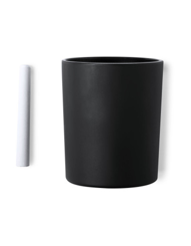 Vela personalizada ECO en vainilla, tarro pizarra.