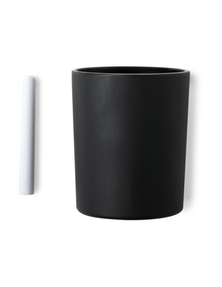 Vela personalizada ECO en vainilla, tarro pizarra.