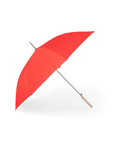 Paraguas personalizado con mango de madera de...