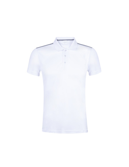 Polo técnico para Personalizar blanco y gris, Poliéster