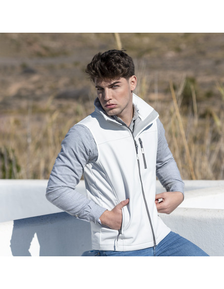 Chaleco publicitario, impermeable y transpirable, bicolor, S-XXL.