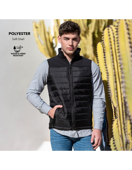 Chaleco impermeable personalizado en soft shell, S-XXL.