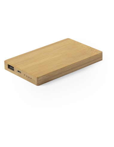 Power bank personalizada ECO en Bambú 5000 mAh.