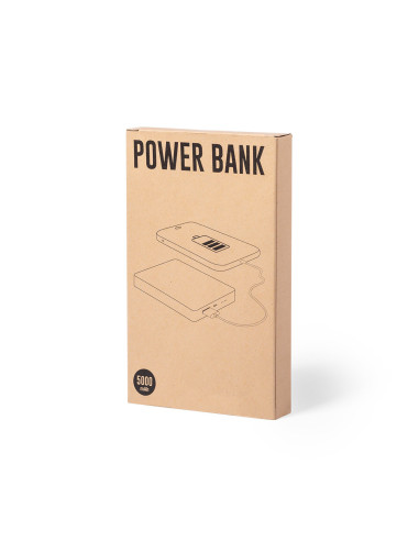 Power bank personalizada ECO en Bambú 5000 mAh.