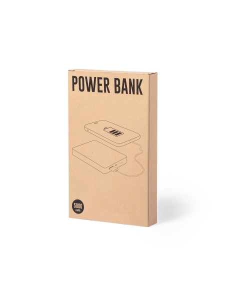Power bank personalizada ECO en Bambú 5000 mAh.