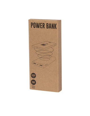 Power bank ECO personalizado en Bambú 6000 mAh,...