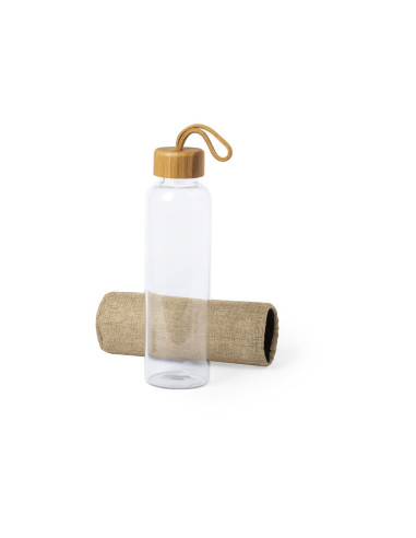 Bidón Personalizado ECO 500ml. Bambú y Cristal.