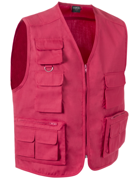 Chaleco de trabajo personalizado, múltiples bolsillos, L-XXL.