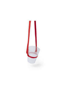 Porta vasos personalizado, silicona en colores con cinta.. 2
