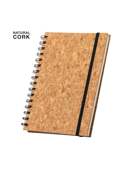 Libreta para Personalizar de anillas Ecológica. Tapas Corcho Natural