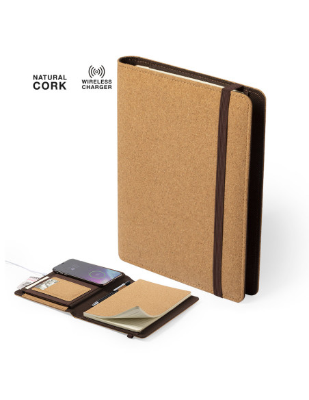 Bloc de Notas Ecológico para Publicidad con cargador Inalámbrico