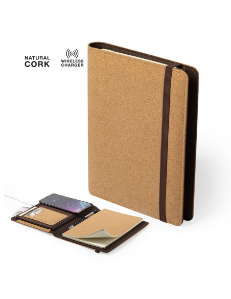 Bloc de Notas Ecológico para Publicidad con cargador Inalámbrico