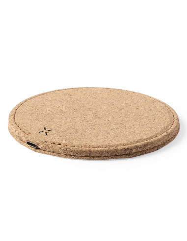 Cargador inalámbrico personalizado ECO en Corcho