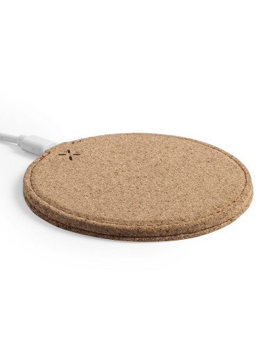 Cargador inalámbrico personalizado ECO en Corcho