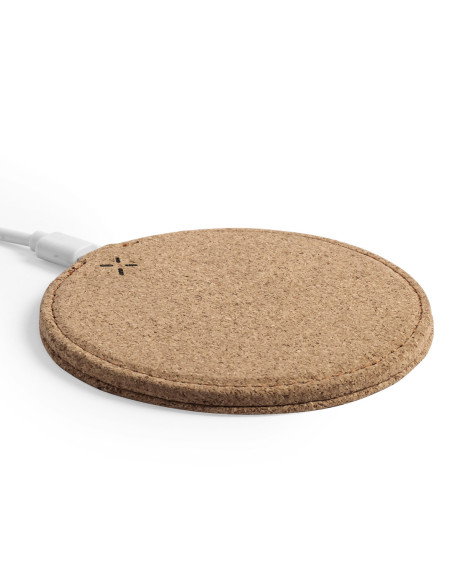 Cargador inalámbrico personalizado ECO en Corcho