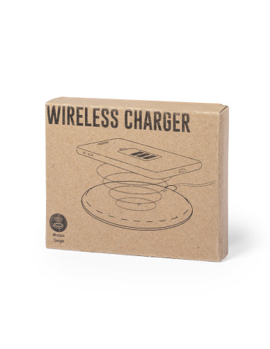 Cargador inalámbrico personalizado ECO en Corcho