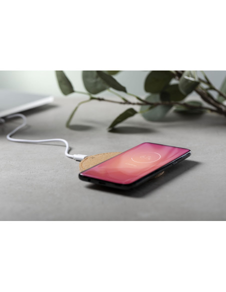 Cargador inalámbrico personalizado ECO en Corcho