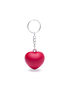 Llavero antiestrés de corazón personalizado en suave PU.