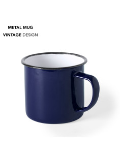 Taza metálica Personalizable 380ml con Diseño Vintage 2