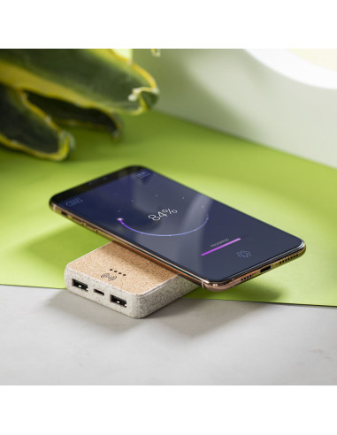 Power bank ECO personalizado en Corcho, 5000 mAh.