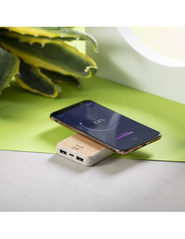 Power bank ECO personalizado en Corcho, 5000 mAh.