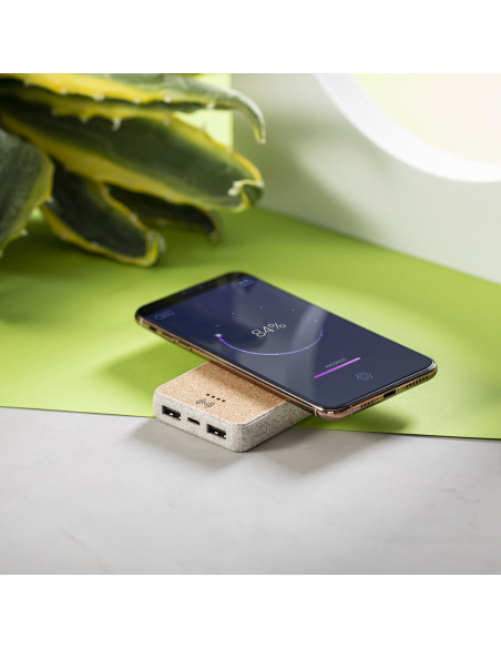 Power bank ECO personalizado en Corcho, 5000 mAh.