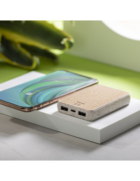 Power bank ECO personalizado en Corcho, 5000 mAh.