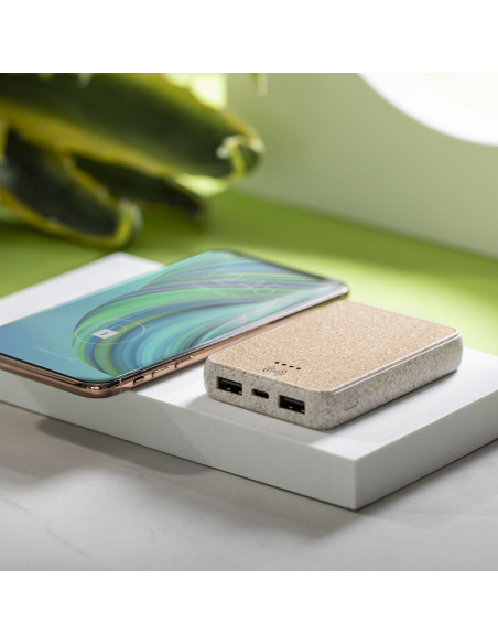 Power bank ECO personalizado en Corcho, 5000 mAh.