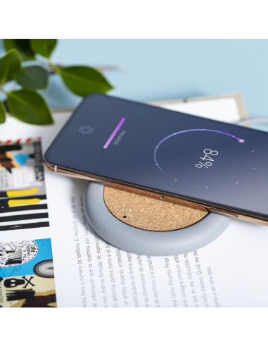 Cargador personalizado ECO en Corcho y Cemento, 5W