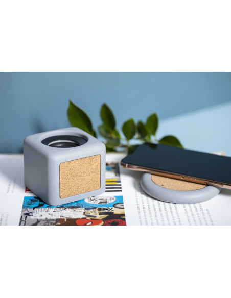 Cargador personalizado ECO en Corcho y Cemento, 5W