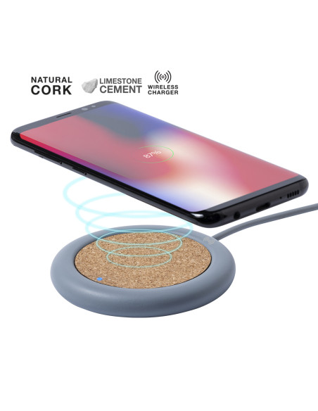 Cargador personalizado ECO en Corcho y Cemento, 5W