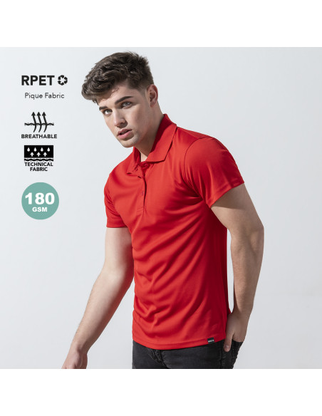 Polo transpirable 100% poliéster para Personalizar, RPET 180g/m2