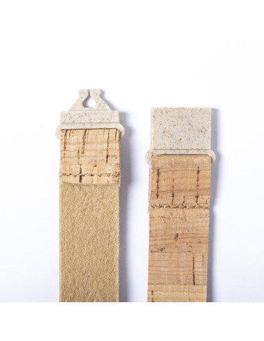 Lanyard publicitario ECO en corcho natural con...
