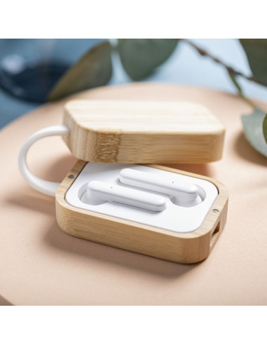 Auriculares Personalizados ECO en Bambú...