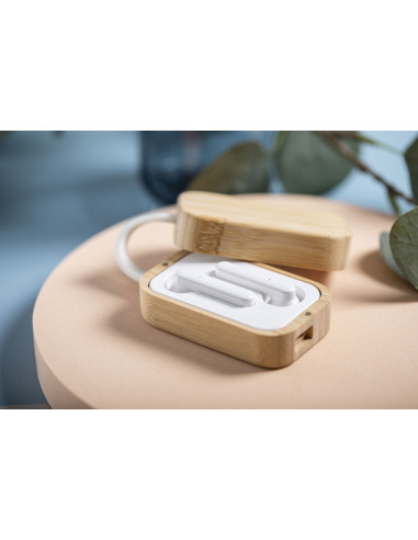 Auriculares Personalizados ECO en Bambú...