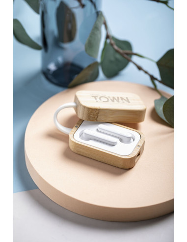 Auriculares Personalizados ECO en Bambú...