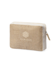 Neceser personalizado ECO en yute y algodón. 2