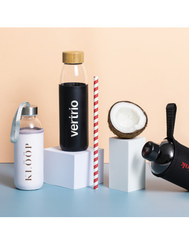 Botella ECO Personalizable 540ml de Cristal y...