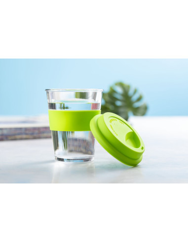 Vaso de cristal grabado y reutilizable, 350ml,...