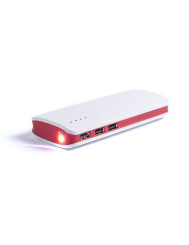 Power bank personalizada 10,000 mAh, triple USB.