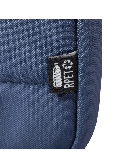 Maletín para publicidad en RPET con compartimento acolchado.