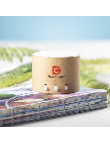 Altavoz personalizado Cartón Reciclado Bluetooth® 5.0, 3W.